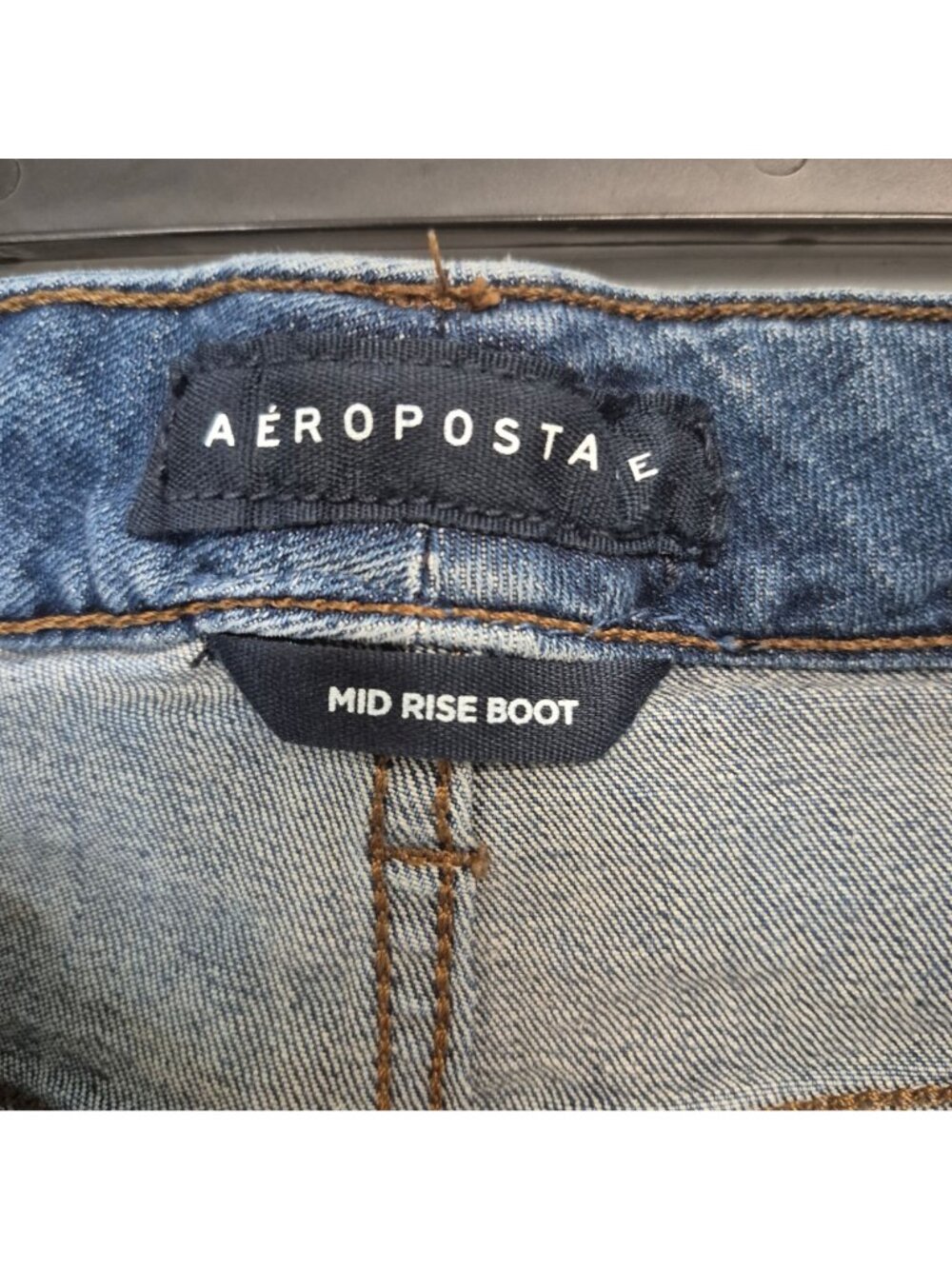 Aeropostale Womens Mid Rise Bootcut Jeans Blue Denim Size 14s - Picture 6 of 9